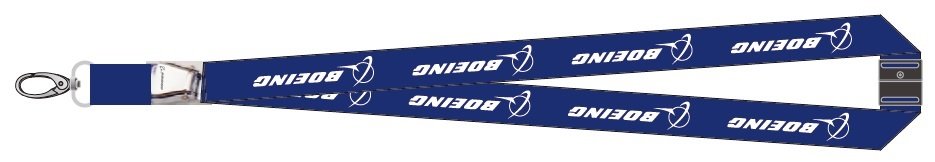 Lanyard with BOEING titles as 'mini-airlinebelt'